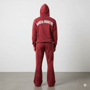 Sweat à capuche zippé épais pour homme RANZIA, délavé à l'acide, effet vieilli, coupé et cousu, strass, impression DTG, fabricant RANZIA, sur mesure, épais, pour homme - Product Image 5