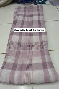 Tissu Poly Georgette Froissé de Qualité Supérieure 50 g/m² (58" Panna) – Idéal pour les Sarees de Créateurs, les Kurtis et les Tenues de Soirée Ethniques - Product Image 4