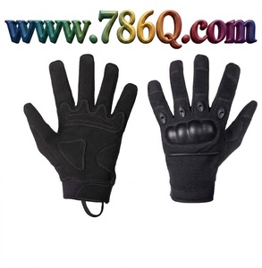 ถุงมือมอเตอร์ไซด์ป้องกันการตัดเข็มหนังเต็มนิ้วแบบแข็งหน้าจอสัมผัส - Product Image 1