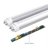 Tube LED T8 G13 Base 3000-6500K PC+AL, lumière LED de Chine, 100LM/W, tube en plastique et en aluminium