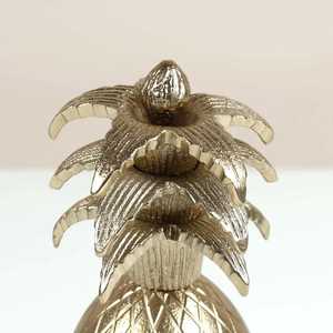 Bol décoratif en métal ananas fait main, design glamour poli, idéal pour la décoration intérieure et les cadeaux - Product Image 6