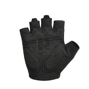 Custom Half <b>Finger</b> Cycling Gloves High Quality Durable Leather Anti-Slip Palm Adjustable Wrist <b>Strap</b> Lightweight Comfortable Fit - Product Image 3