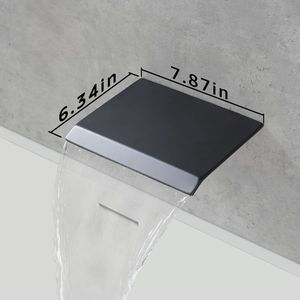 Male NPT High Pressure 10\" Rain Shower Head Waterfall Bathroom Handheld Shower <b>Spray</b> System Faucet <b>Set</b> Bath Hardware - Product Image 5