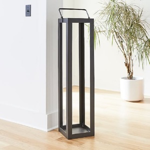 High Demanding Modern <b>Black</b> Metal Rectangular <b>Lantern</b> with Glass Panels for Home Decoration <b>Lantern</b> - Product Image 2