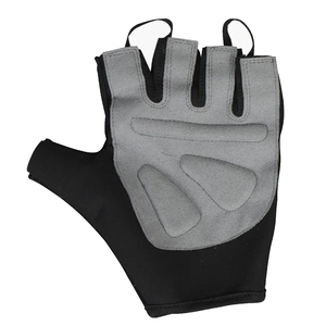 Gants de cyclisme demi-doigts gris noir longueur poignet en polyester et lycra durables décontractés printemps-été - Product Image 3