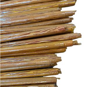 Outils de nettoyage manche de balai en bois balai en bois bâton Pvc enduit Grain bois Design Italia fil 120 cm - Product Image 1