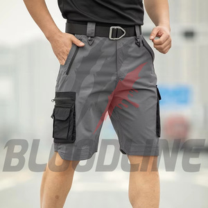 Pantalones Cortos Bermuda BLOODLINE para Hombre, de Tela No Tejida con Revestimiento de PU, 220g, Cintura Media Elástica, Estilo Casual con Bolsillos - Product Image 6