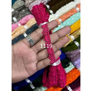 Dupatta en dentelle de coton fantaisie à prix abordable, motif floral, bordure décorative, couleur personnalisée, fabriqué en Inde - Product Image 4