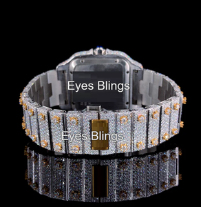 Reloj de Lujo Unisex de Alta Calidad con Movimiento Mecánico de Acero Inoxidable, Esfera Árabe Blanca de 42 mm, Moissanita VVS, GPS y Alarma - Product Image 4