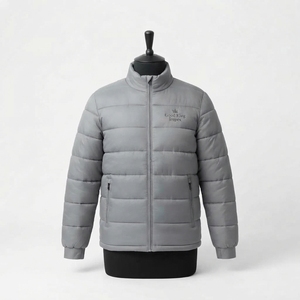 Vestes matelassées d'hiver pour hommes avec logo personnalisé, vente en gros, design décontracté, respirantes, à capuche, pour l'extérieur - Product Image 6