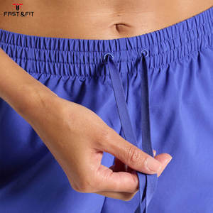 Shorts d'été pour femmes de haute qualité, 100% coton, légers, taille haute, coupe ajustée, impression de logo personnalisée, service OEM - Product Image 4