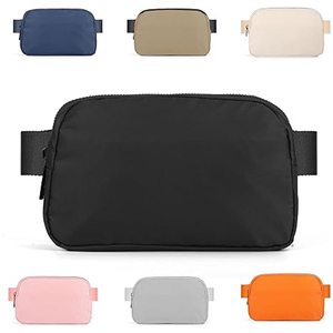 Top Quality 2026 Custom Vintage Leather Waist Bag Unisex Nylon Waist Bag Zipper Closure Multiple Colors Daily Use Fanny Packs - Product Image 2