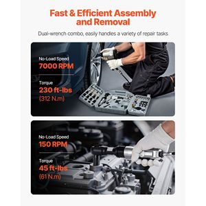 Kit de Accesorios para Herramientas Neumáticas Pro, 50 Piezas, Incluye Llave de Impacto de 1/2'', Llave de Trinquete de 3/8'', Martillo Neumático de 4500 BPM - Product Image 3