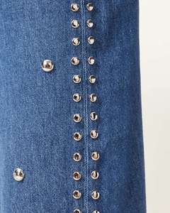 กางเกงยีนส์เดนิมสไตล์สตรีทสำหรับผู้หญิง รับทำโลโก้ OEM คอลเลคชั่นทุกฤดูกาล คุณภาพสูง - Product Image 3