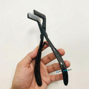 Herramientas Profesionales de Extensión de Cabello con Cinta Adhesiva de Acero Inoxidable Negro Mate de Alta Calidad, Fijación Fuerte, 7.5 Pulgadas - Product Image 3