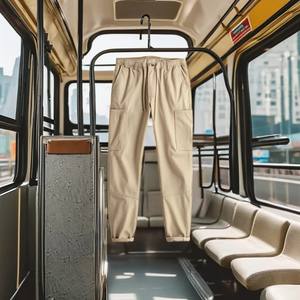 Pantalones informales de gimnasio 2024 para hombre, ligeros, transpirables, 100% de algodón, opción de logotipo personalizado, patrón recto de cintura media - Product Image 2