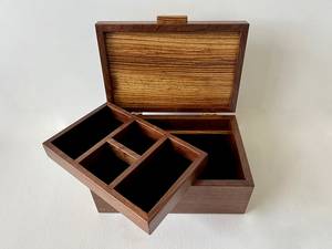 Luxury Men's Jewelry Organizer Wood Watch Box Cover for Jewelry Rings Bracelets Gift <b>Storage</b> Case By Fashion Craft India - Product Image 3