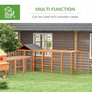 Gallinero de madera naranja de 49 x 48 x 12.5 pulgadas con almacenamiento y perchas, aditivo para gallinero para 6-10 gallinas, en estado usado - Product Image 5