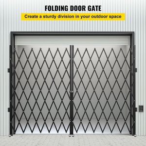 Cancello di Sicurezza Pieghevole in Acciaio a Fisarmonica 6 1/2FT H X 12FT L, Cancello Espandibile Flessibile per Maggiore Sicurezza - Product Image 2