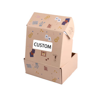 Custom Corrugated Cardboard Rigid <b>Boxes</b> Mailer Packing Carton Bulk Cheap Eco-Friendly Biodegradable Disposable UV Coating Sponge - Product Image 1