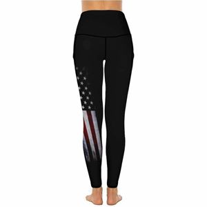 Leggings de Yoga de Cintura Alta y Corte Holgado para Mujer, Leggings Deportivos de Alta Elasticidad hasta la Rodilla con Bolsillo - Product Image 4