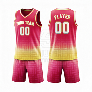 ชุดบาสเก็ตบอลคุณภาพสูง ระบายอากาศได้ดี ดีไซน์สั่งทำได้ ผลิตจากโพลีเอสเตอร์ 100% บริการขายส่งแบบ OEM พร้อมสีและโลโก้ตามสั่ง - Product Image 5