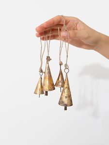 Home decor Gold Metal <b>Bell</b> Set Customizable Size Shape Eco-Friendly Handmade Modern Christmas Tree Custom Logo High Standard - Product Image 3