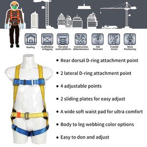 Ceinture de sécurité CITICITY de haute qualité, protection contre les chutes, ceinture d'outillage de construction, harnais de sécurité isolant électrique pour travaux en hauteur - Product Image 5