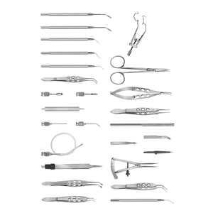 Juego de Instrumentos de Microcirugía Oftálmica Premium - Kit de Cirugía Ocular Reutilizable de Acero Inoxidable Autoclavable con Bandeja de Esterilización - Product Image 2