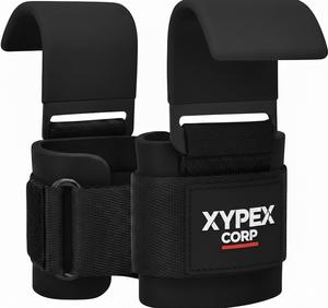 Ganchos de levantamiento de pesas personalizados para peso muerto, dominadas, remadas y shrugs - Agarres de neopreno antidesgarro, suaves y antideslizantes con correas y acolchado grueso para las muñecas - Product Image 3