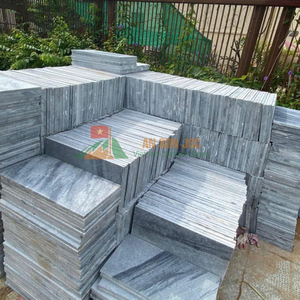 กระเบื้องปูขอบสระว่ายน้ำหินธรรมชาติ แผ่นปูพื้นหินอ่อนสีน้ำเงิน สำหรับวิลล่า โรงแรม สนามหลังบ้าน พื้นสระว่ายน้ำ ป้องกันการลื่น - Product Image 6