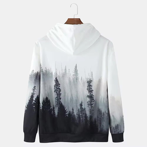 Sweat à capuche graphique pour homme, motifs imprimés personnalisés, tissu en mélange de coton doux, sweat à capuche confortable, idéal pour le streetwear - Product Image 2