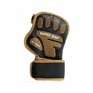 Guantes de Crossfit para Hombre, Medios Dedos, Antideslizantes, con Silicona Impresa, Soporte para Muñeca, Transpirables, Unisex, para Gimnasio - Product Image 3