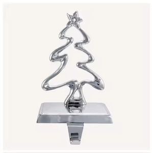 Elegant Holiday <b>Stocking</b> <b>Holder</b> Premium Metal Accent for Winter Themes - Product Image 4