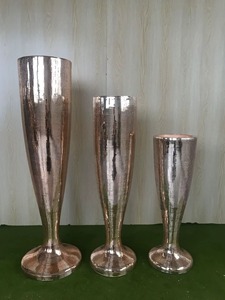 Modern Warm Toned Metal Floor Vase High Quality Decorative Metal Flower Vase for <b>Wedding</b> Home Decoration - Product Image 5