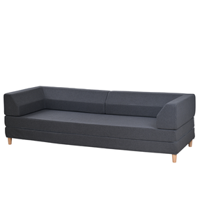 Upholstered Toddler <b>Bed</b> Velvet Three Seat <b>Modern</b> Sectional Modular Foldable Full Sponge Compression <b>Sofa</b> <b>Bed</b> Tufted Back Armless - Product Image 3
