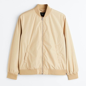 Chaqueta de trabajo informal de nailon delgado personalizada con cuello alto para hombre, estilo bomber, carpintero, camionero, con efecto desgastado - Product Image 3