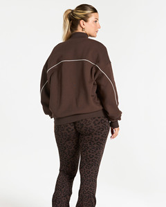 Sudadera con Capucha Extra Grande con Cierre y Detalles de Ribete en Contraste, Personalizable con Logotipo del Proveedor OEM, de Algodón Transpirable, Estilo Urbano para Mujer - Product Image 2