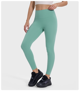 Wholesale High Waist Yoga <b>Leggings</b> Ladies Fitness Breathable Gym Stretching Wear Solid <b>Pattern</b> Plus Size Women's <b>Leggings</b> - Product Image 4