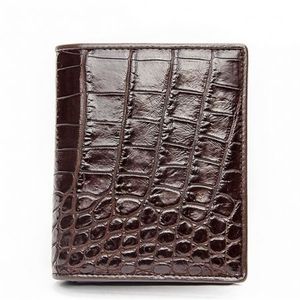 Crocodile Leather Short <b>Wallet</b>, Luxury Crocodile Leather <b>RFID</b> <b>Wallet</b> for Men Wholesale <b>Wallet</b> - Product Image 3