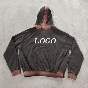 Custom Gradient Color Hooded Tracksuit Set Full Length Zipper Fly Side Pockets 100% Polyester Streetwear Casual Wear - Product Image 4