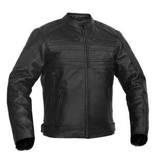 Best-seller - Veste en cuir noir haut de gamme pour homme, tendance, décontractée, en cuir véritable de qualité supérieure, style motard - Product Image 1