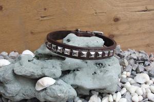 Collier de chien Heavy Duty Logo personnalisé en cuir Lettrage réglable doux en cuir de vachette collier de dressage de cou de chien avec anneau en D pour animaux de compagnie - Product Image 5