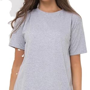 Conjunto de camisa y pantalones cortos de dos piezas con logotipo personalizado impreso a bajo precio, Conjunto de camiseta deportiva de gran tamaño con hombros caídos para mujer, ropa para mujer - Product Image 6