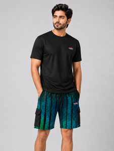 Shorts décontractés pour hommes en toile avec cordon de serrage, sublimation, tissu respirant, coutures durables et design longue durée pour un usage quotidien - Product Image 3