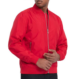 Blouson bomber pour homme en nylon 100% uni, couleur unie, fermeture éclair, vêtements d'automne, blousons bomber pour homme, blouson bomber pour homme personnalisable - Product Image 6