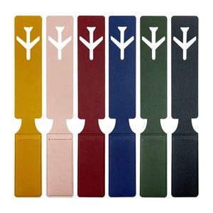 Etiqueta de Equipaje de Cuero Genuino, Elegante y Lujosa, Personalizada con Nombre del Viajero y Logotipo Grabado, Suave, Ideal para Regalos Promocionales - Product Image 2