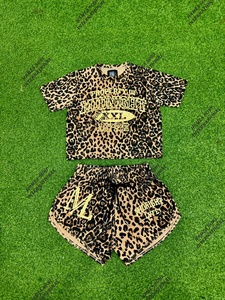 Women's Sporty Crop <b>Top</b> Shorts Set Drawstring Closure Mid Waist Elastic Knitted <b>Woolen</b> Fabric Letter Pattern Polyester/Cotton - Product Image 5