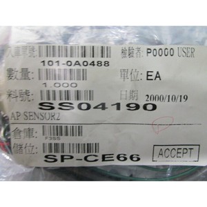 TEL SS04190 AP Sensor 2, FY01-023, S6511EA06, 101750 - อุปกรณ์และชิ้นส่วนเซมิคอนดักเตอร์ระดับโลกที่เชื่อถือได้ - Product Image 5