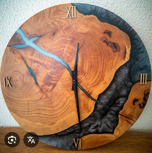 Resin Quartz Wall <b>Clock</b> Roman Numeral Needle Display Modern Art <b>Battery</b> Operated Living Room Home Decor Office Bedroom Cafe - Product Image 5